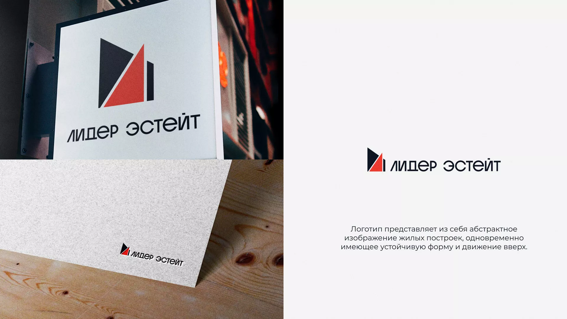 Сделали логотип для агентства недвижимости «Лидер Эстейт» в Ступино